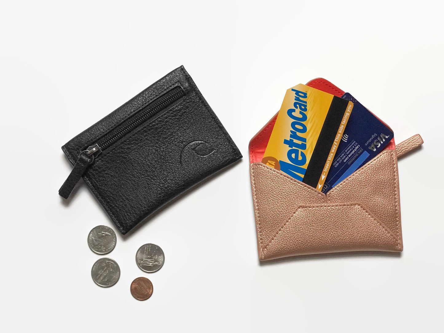 Coin Purse + Key Fob Gift Set in vegan leather