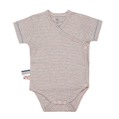 OrganicEra Organic S/S Kimono Body Striped