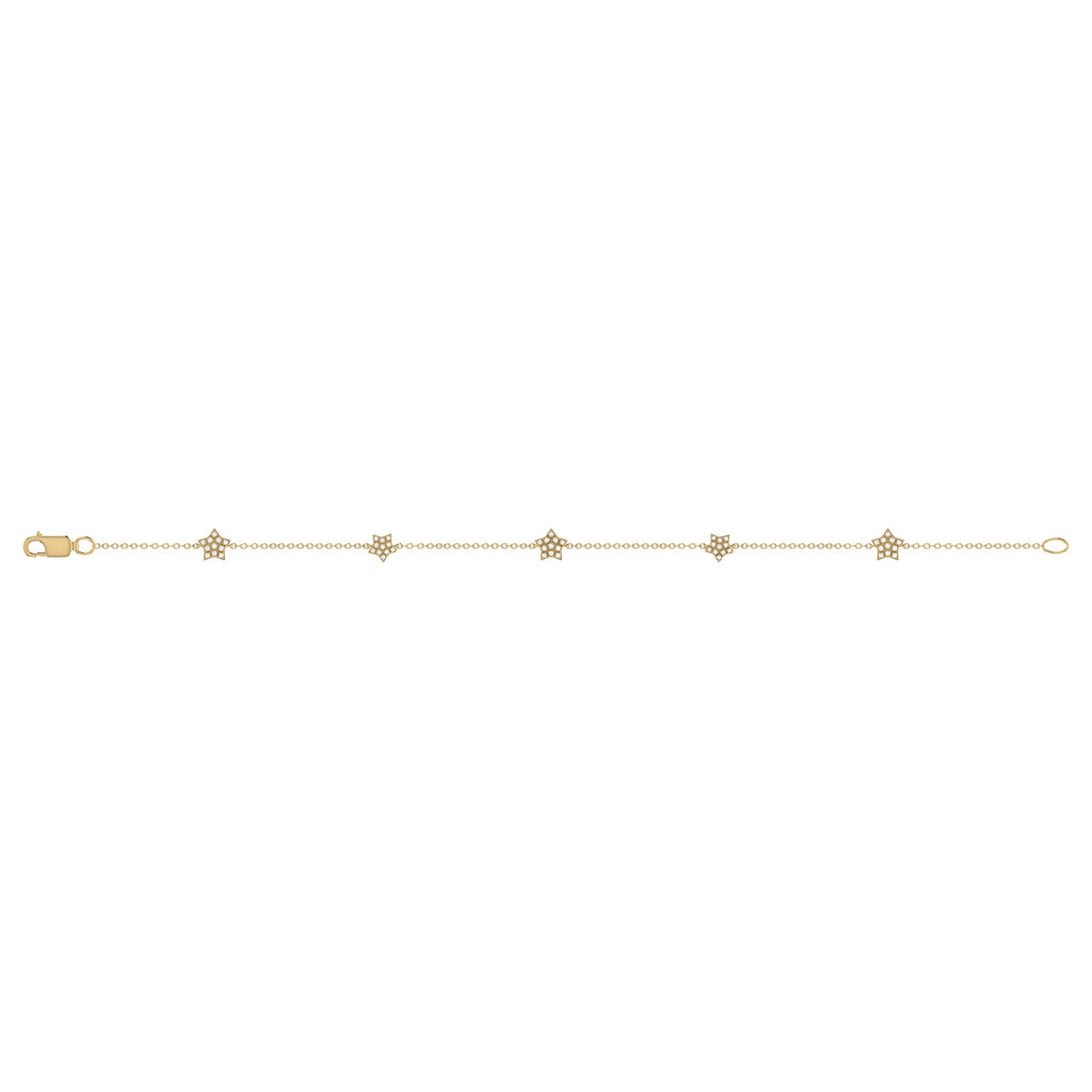 Starkissed Diamond Bracelet in 14K Yellow Gold Vermeil on Sterling