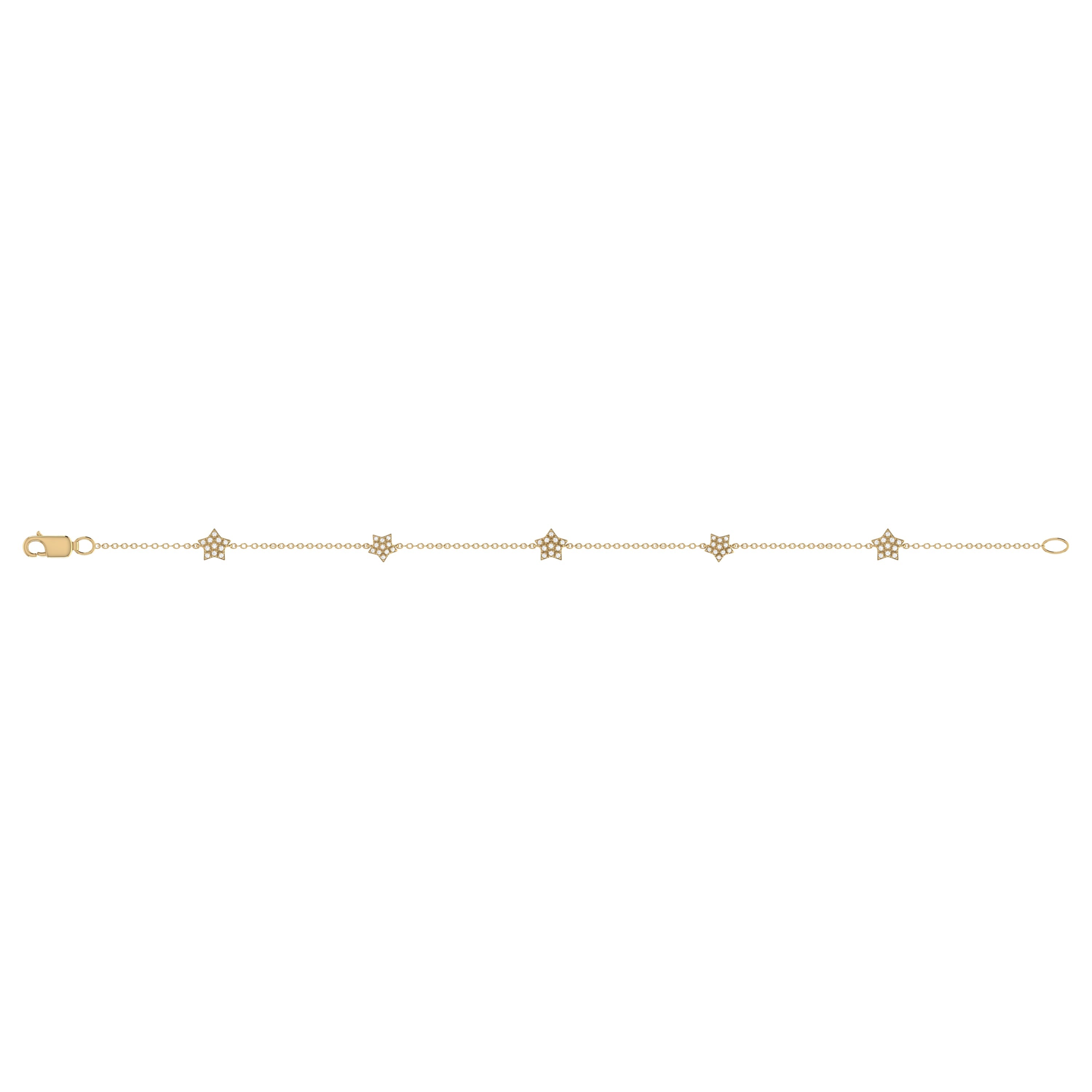 Starkissed Diamond Bracelet in 14K Yellow Gold Vermeil on Sterling