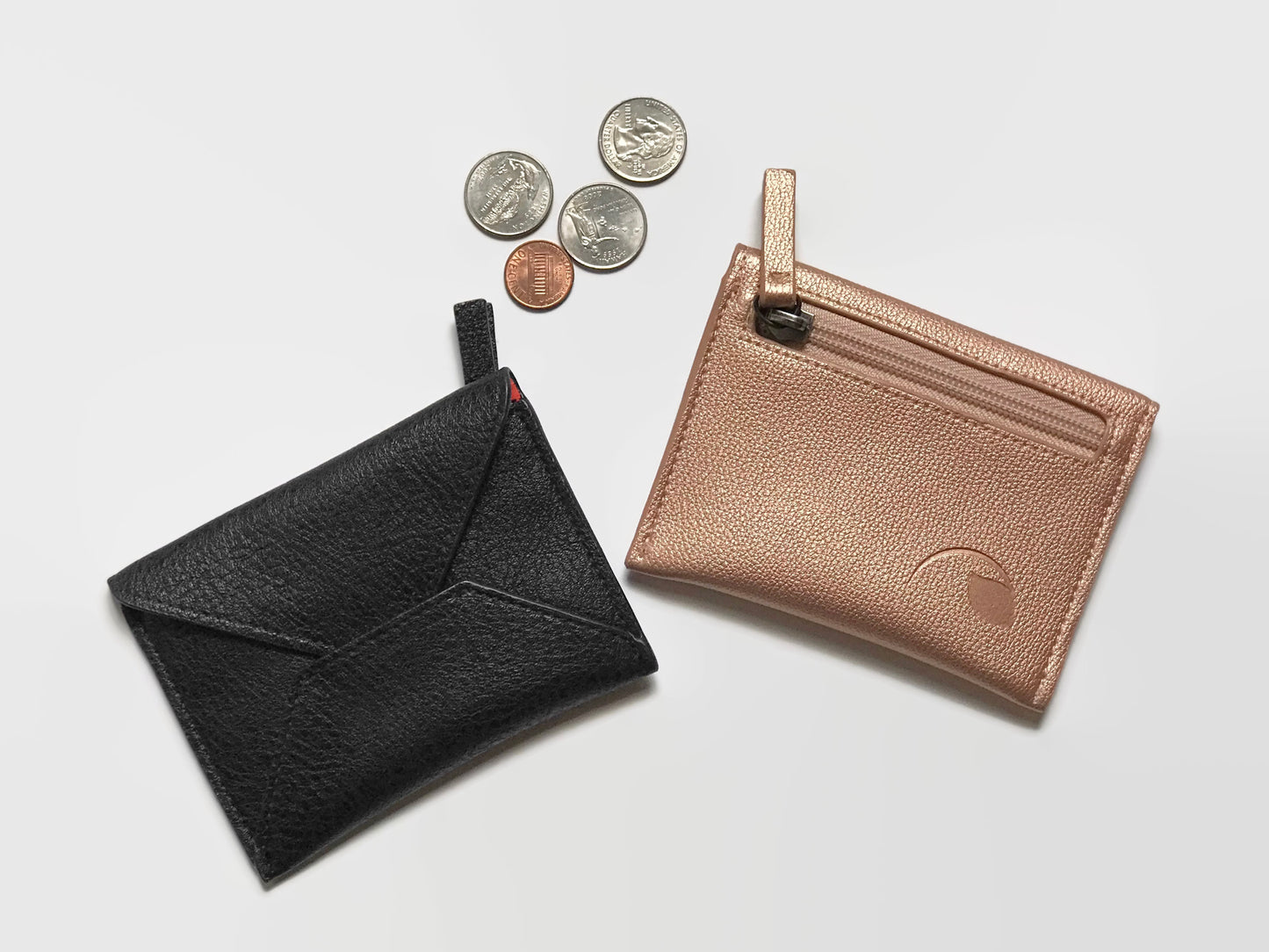 Coin Purse + Key Fob Gift Set in vegan leather